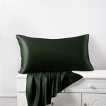 Hunter Green Silk Pillowcases UK for Sale