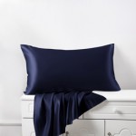 Navy Silk Pillowcases UK for Sale