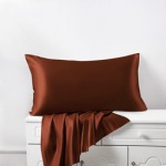 Rust Red Silk Pillowcases UK for Sale