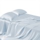 Alice Blue 22 Momme Mulberry Silk Flat Sheet UK for Sale Alice Blue 22 Momme Mulberry Silk Flat Sheet UK for Sale