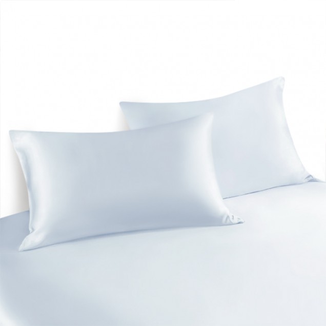 Alice Blue Envelope 22 Momme Mulberry Silk Pillowcase UK for Sale Alice Blue Envelope 22 Momme Mulberry Silk Pillowcase UK for Sale