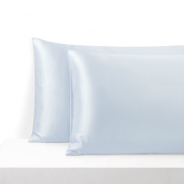 Alice Blue Envelope 22 Momme Mulberry Silk Pillowcase UK for Sale Alice Blue Envelope 22 Momme Mulberry Silk Pillowcase UK for Sale