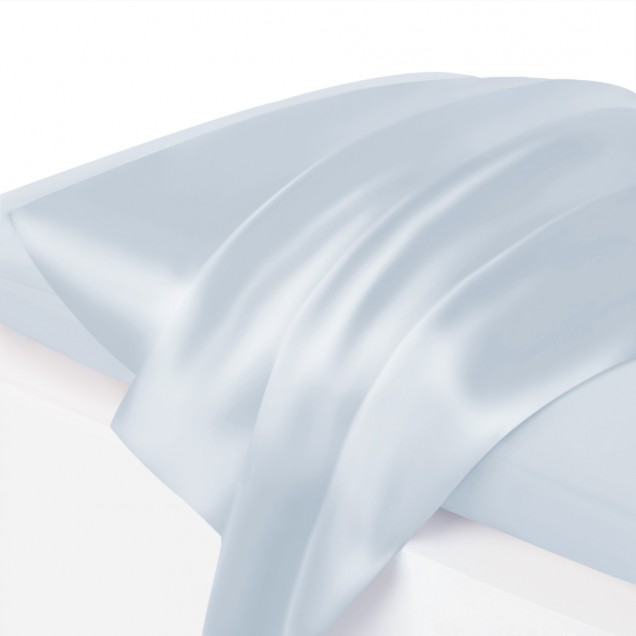 Alice Blue Envelope 22 Momme Mulberry Silk Pillowcase UK for Sale Alice Blue Envelope 22 Momme Mulberry Silk Pillowcase UK for Sale