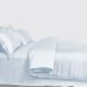Alice Blue 3 PCS 22 Momme Mulberry Silk Duvet Cover Set UK for Sale Alice Blue 3 PCS 22 Momme Mulberry Silk Duvet Cover Set UK for Sale