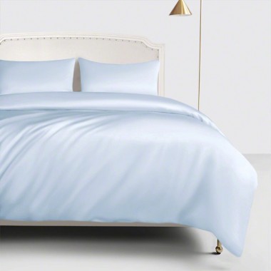 Baby Blue 22 Momme Mulberry Silk Duvet Cover UK for Sale