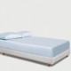 Baby Blue 22 Momme Mulberry Silk Fitted Sheet UK for Sale Baby Blue 22 Momme Mulberry Silk Fitted Sheet UK for Sale