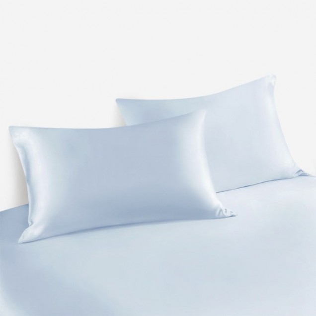 Baby Blue Envelope 22 Momme Mulberry Silk Pillowcase UK for Sale Baby Blue Envelope 22 Momme Mulberry Silk Pillowcase UK for Sale