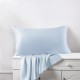 Baby Blue 22 Momme Mulberry Zipper Silk Pillowcase UK for Sale Baby Blue 22 Momme Mulberry Zipper Silk Pillowcase UK for Sale