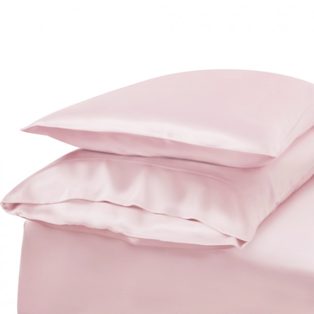 Baby Pink Envelope 22 Momme Mulberry Silk Pillowcase UK for Sale Baby Pink Envelope 22 Momme Mulberry Silk Pillowcase UK for Sale