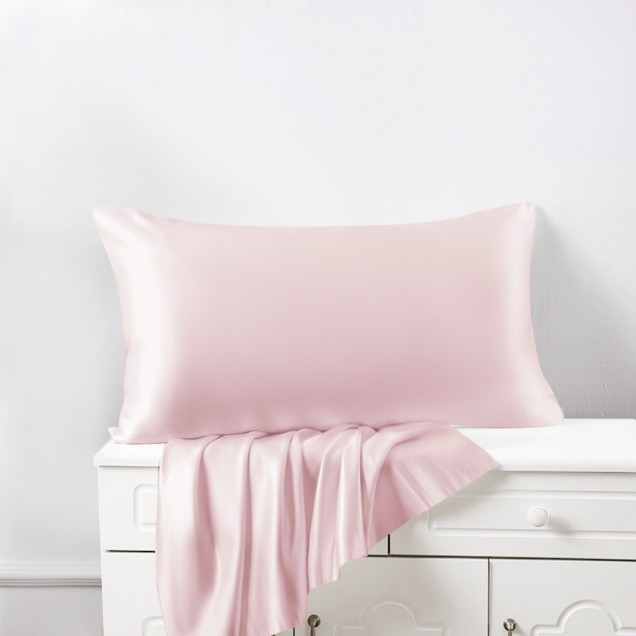 Baby Pink Envelope 22 Momme Mulberry Silk Pillowcase UK for Sale Baby Pink Envelope 22 Momme Mulberry Silk Pillowcase UK for Sale