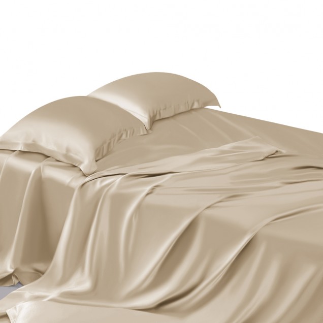 Beige 22 Momme Mulberry Silk Flat Sheet UK for Sale Beige 22 Momme Mulberry Silk Flat Sheet UK for Sale