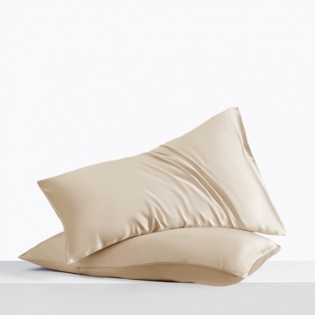 Beige Envelope 22 Momme Mulberry Silk Pillowcase UK for Sale Beige Envelope 22 Momme Mulberry Silk Pillowcase UK for Sale