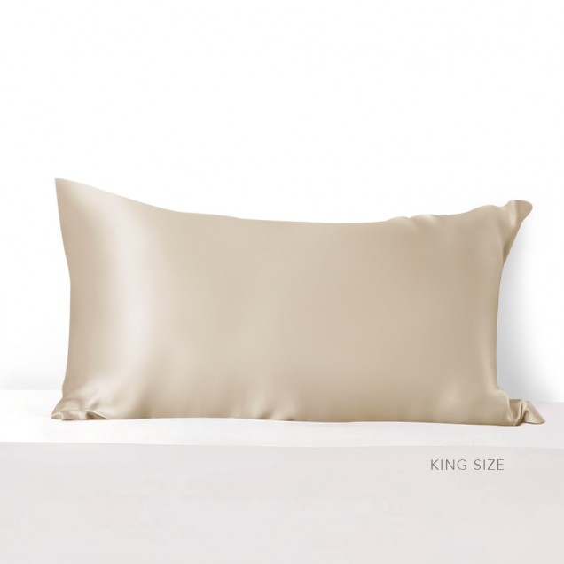 Beige 22 Momme Mulberry Zipper Silk Pillowcase UK for Sale Beige 22 Momme Mulberry Zipper Silk Pillowcase UK for Sale
