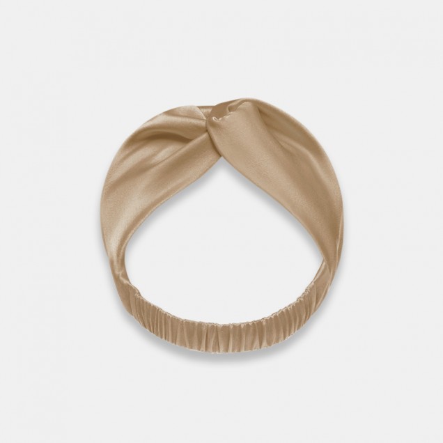Beige Mulberry Silk Headband UK for Sale Beige Mulberry Silk Headband UK for Sale
