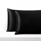 Black Envelope 22 Momme Mulberry Silk Pillowcase UK for Sale Black Envelope 22 Momme Mulberry Silk Pillowcase UK for Sale
