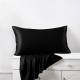 Black 22 Momme Mulberry Zipper Silk Pillowcase UK for Sale Black 22 Momme Mulberry Zipper Silk Pillowcase UK for Sale