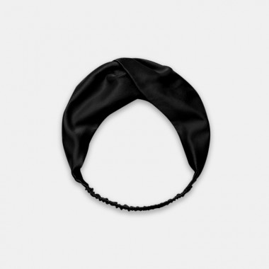 Black Mulberry Silk Headband UK for Sale