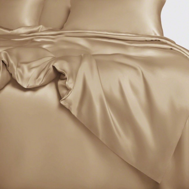 Cappuccino 22 Momme Mulberry Silk Duvet Cover UK for Sale Cappuccino 22 Momme Mulberry Silk Duvet Cover UK for Sale