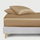 Cappuccino 22 Momme Mulberry Silk Fitted Sheet UK for Sale Cappuccino 22 Momme Mulberry Silk Fitted Sheet UK for Sale
