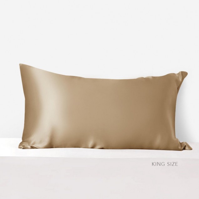 Cappuccino 22 Momme Mulberry Zipper Silk Pillowcase UK for Sale Cappuccino 22 Momme Mulberry Zipper Silk Pillowcase UK for Sale