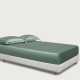 Celadon Green 22 Momme Mulberry Silk Fitted Sheet UK for Sale