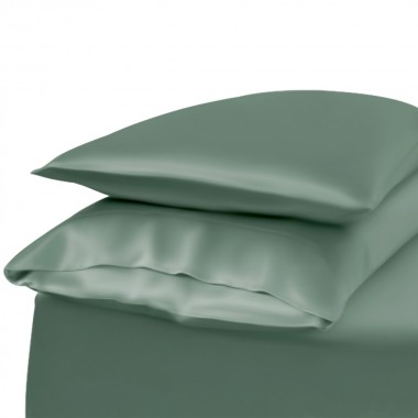 Celadon Green Envelope 22 Momme Mulberry Silk Pillowcase UK for Sale