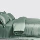 Celadon Green 3 PCS 22 Momme Mulberry Silk Duvet Cover Set UK for Sale Celadon Green 3 PCS 22 Momme Mulberry Silk Duvet Cover Set UK for Sale
