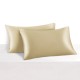 Champagne 22 Momme Mulberry Zipper Silk Pillowcase UK for Sale Champagne 22 Momme Mulberry Zipper Silk Pillowcase UK for Sale