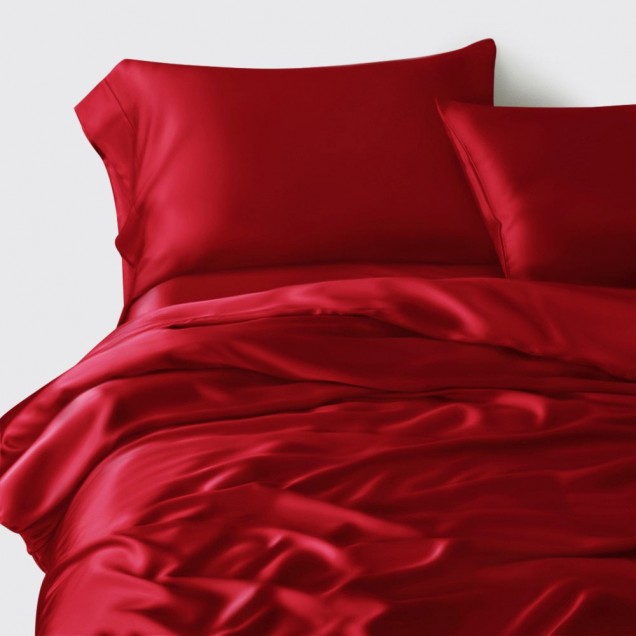 Cherry 22 Momme Mulberry Silk Duvet Cover UK for Sale Cherry 22 Momme Mulberry Silk Duvet Cover UK for Sale