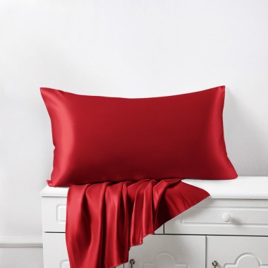 Cherry 22 Momme Mulberry Zipper Silk Pillowcase UK for Sale