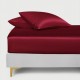 Claret 22 Momme Mulberry Silk Fitted Sheet UK for Sale Claret 22 Momme Mulberry Silk Fitted Sheet UK for Sale