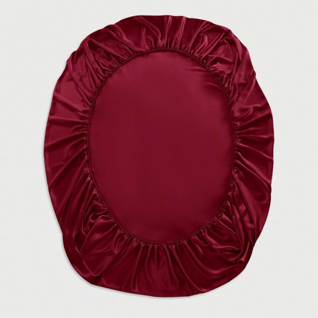 Claret 22 Momme Mulberry Silk Fitted Sheet UK for Sale Claret 22 Momme Mulberry Silk Fitted Sheet UK for Sale