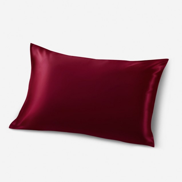 Claret Envelope 22 Momme Mulberry Silk Pillowcase UK for Sale Claret Envelope 22 Momme Mulberry Silk Pillowcase UK for Sale