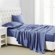 Dark Blue 22 Momme Mulberry Silk Flat Sheet UK for Sale Dark Blue 22 Momme Mulberry Silk Flat Sheet UK for Sale