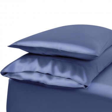 Dark Blue Envelope 22 Momme Mulberry Silk Pillowcase UK for Sale