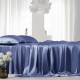 Dark Blue 22 Momme Mulberry Silk Sheet Set UK for Sale Dark Blue 22 Momme Mulberry Silk Sheet Set UK for Sale