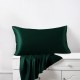 Dark Green Envelope 22 Momme Mulberry Silk Pillowcase UK for Sale Dark Green Envelope 22 Momme Mulberry Silk Pillowcase UK for Sale