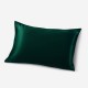 Dark Green Envelope 22 Momme Mulberry Silk Pillowcase UK for Sale Dark Green Envelope 22 Momme Mulberry Silk Pillowcase UK for Sale