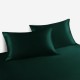 Dark Green Envelope 22 Momme Mulberry Silk Pillowcase UK for Sale Dark Green Envelope 22 Momme Mulberry Silk Pillowcase UK for Sale