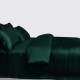 Dark Green 3 PCS 22 Momme Mulberry Silk Duvet Cover Set UK for Sale Dark Green 3 PCS 22 Momme Mulberry Silk Duvet Cover Set UK for Sale