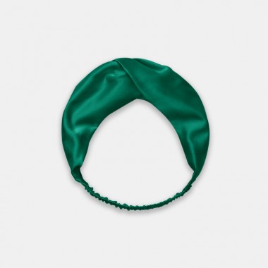 Dark Green Mulberry Silk Headband UK for Sale