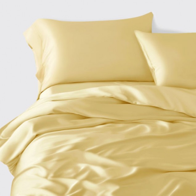 Gold 22 Momme Mulberry Silk Duvet Cover UK for Sale Gold 22 Momme Mulberry Silk Duvet Cover UK for Sale