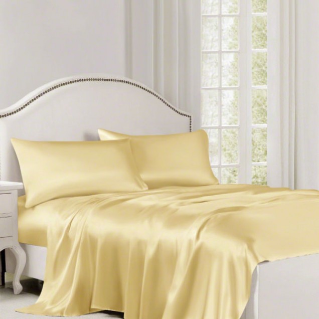 Gold 22 Momme Mulberry Silk Flat Sheet UK for Sale Gold 22 Momme Mulberry Silk Flat Sheet UK for Sale