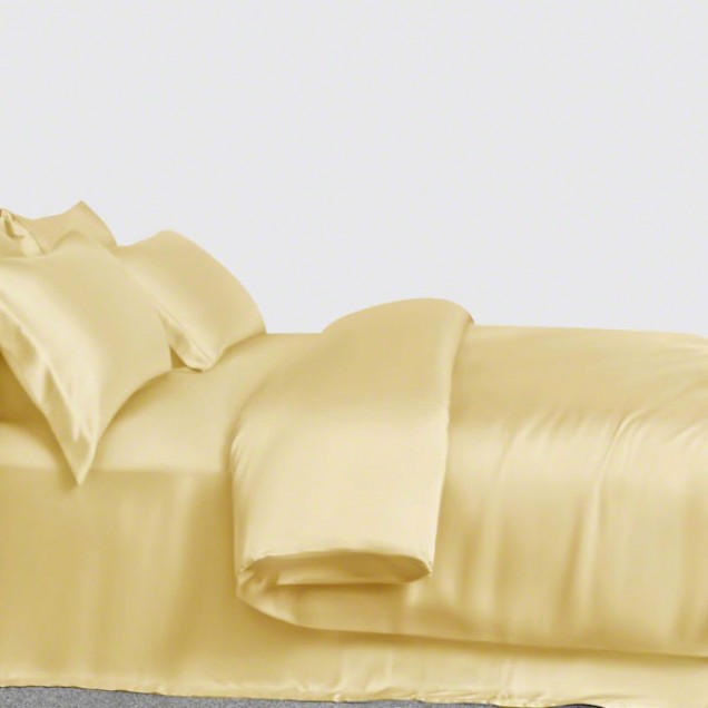 Gold 3 PCS 22 Momme Mulberry Silk Duvet Cover Set UK for Sale Gold 3 PCS 22 Momme Mulberry Silk Duvet Cover Set UK for Sale