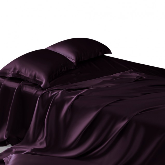 Grape 22 Momme Mulberry Silk Flat Sheet UK for Sale Grape 22 Momme Mulberry Silk Flat Sheet UK for Sale