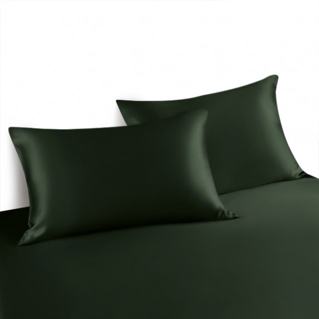 Hunter Green Envelope 22 Momme Mulberry Silk Pillowcase UK for Sale Hunter Green Envelope 22 Momme Mulberry Silk Pillowcase UK for Sale