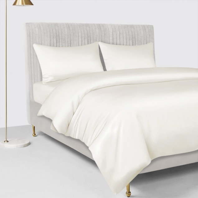 Ivory 22 Momme Mulberry Silk Duvet Cover UK for Sale Ivory 22 Momme Mulberry Silk Duvet Cover UK for Sale