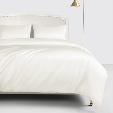 Ivory 22 Momme Mulberry Silk Duvet Cover UK for Sale