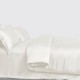 Ivory 3 PCS 22 Momme Mulberry Silk Duvet Cover Set UK for Sale Ivory 3 PCS 22 Momme Mulberry Silk Duvet Cover Set UK for Sale