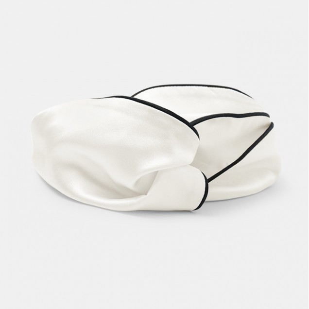 Ivory & Black Silk Headband UK for Sale Ivory & Black Silk Headband UK for Sale